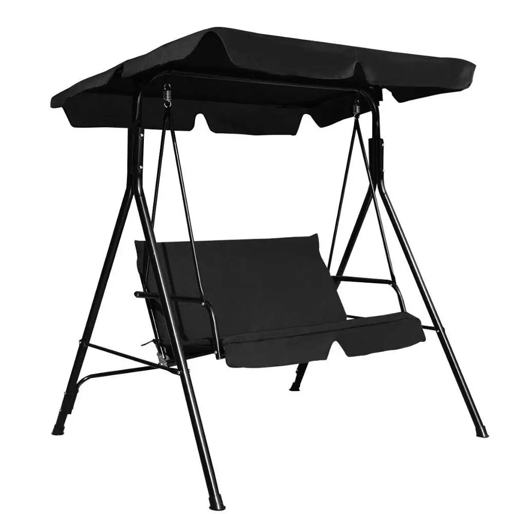 Loveseat патио качели с тентом Glider гамак мягкая стальная рама скамейка открытый