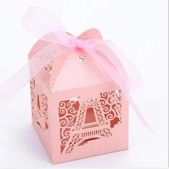

100pcs Hollow tower European Candy Box Beautiful Wedding Favor Boxes Wedding Souvenirs Gift Packing Box