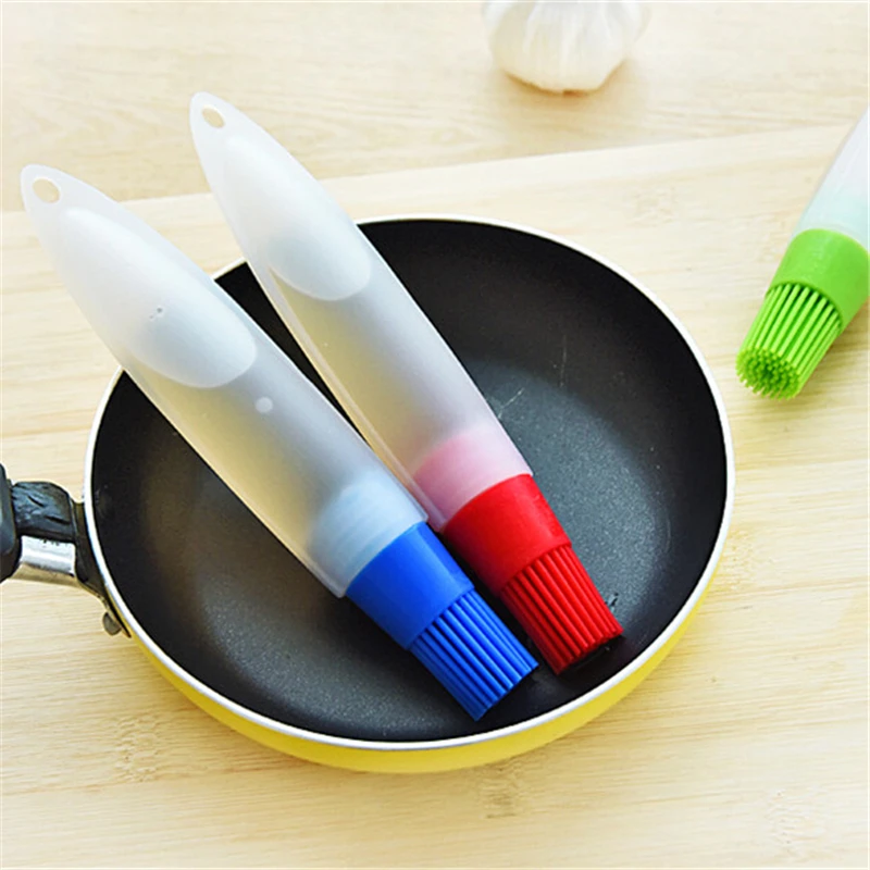 

1pc Silicone Brush Liquid Oil Pen Cake Butter Bread Pastry Brush Baking Tool BBQ Utensil Safety Basting Brush