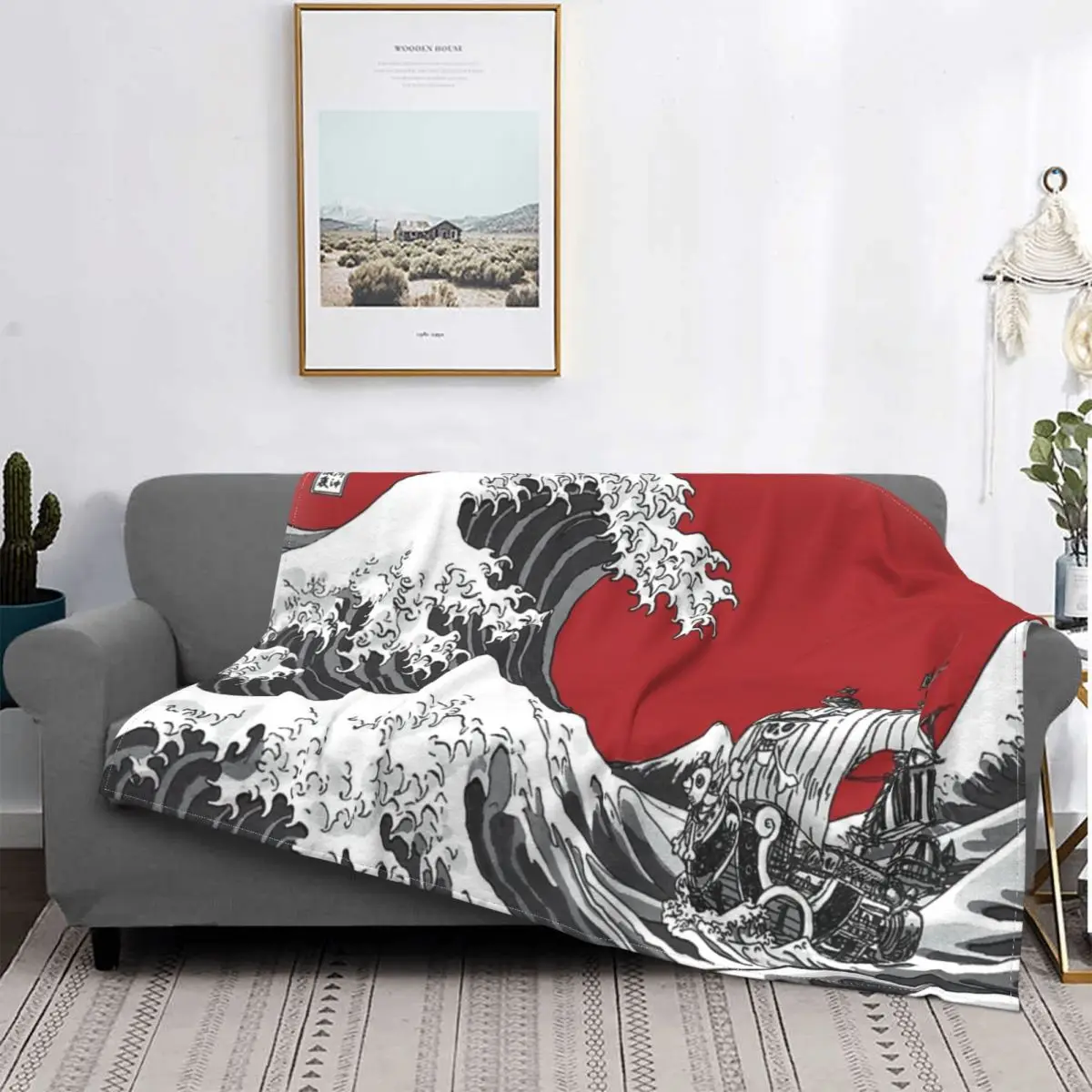 Красное одеяло The Great Wave покрывало для кровати летнее постельные принадлежности и