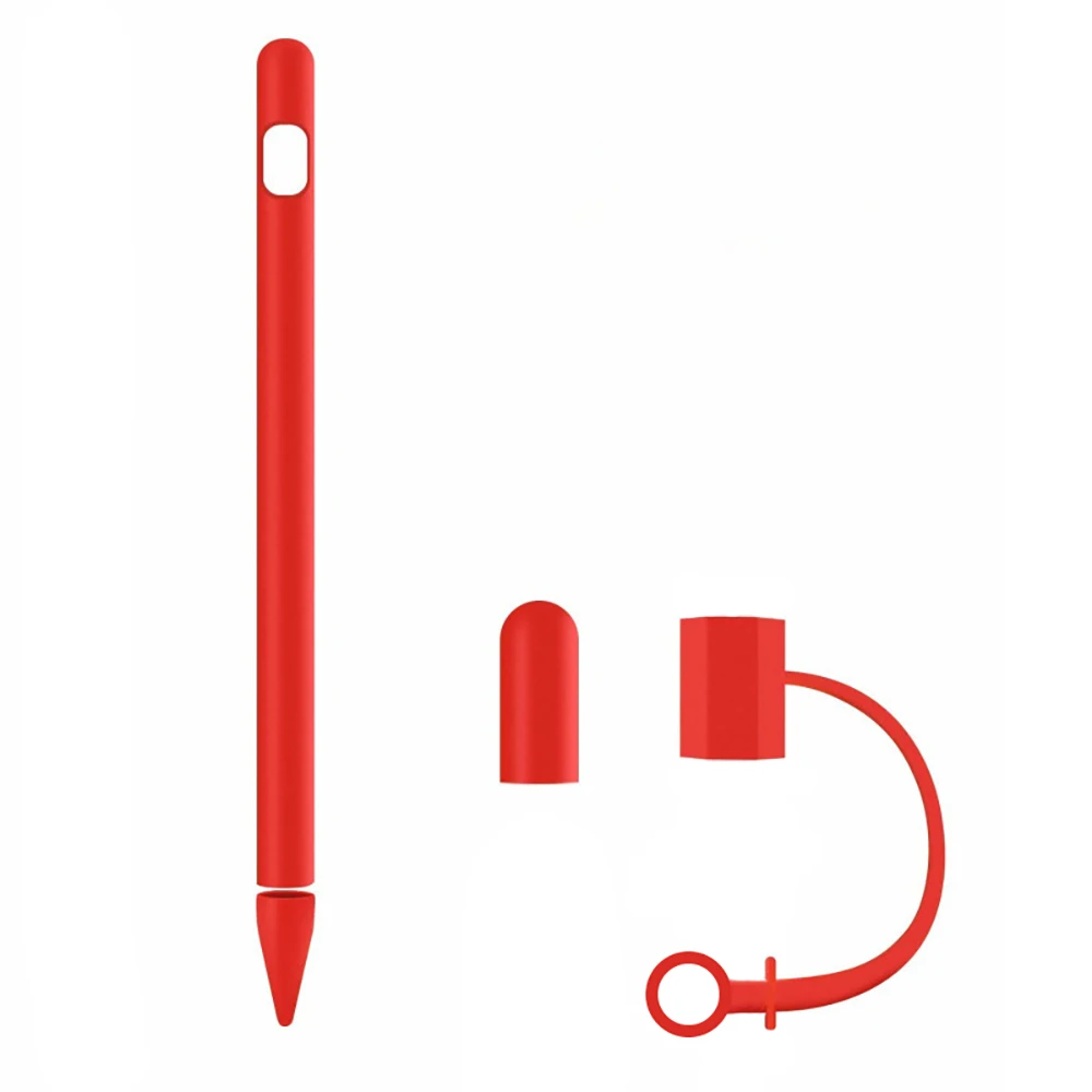 Red Силиконовый чехол для планшета, стилус, чехол для Apple Pencil 1 поколение, чехол для iPad Pencil 1 - Цвета: Red