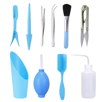 

10pcs Mini Durable Useful Practical Portable Garden Tools Set Garden Planting Tools Kit Planting Tools Kit for Shop Store Home