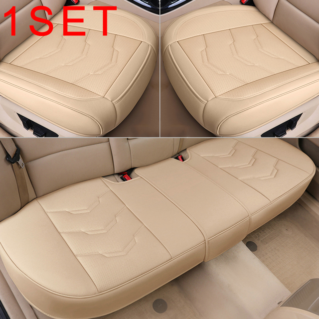 Leather Car Seat Cover Universal Car Seat Protector Set Surround Chair Auto Chairs Covers Protector Cushion Automotive Goods