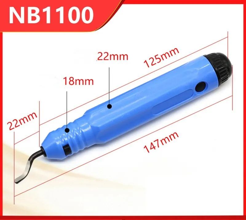 Высококачественная пластиковая ручка для заусенцев NB1100 с 10 лезвиями BS1010 ручной