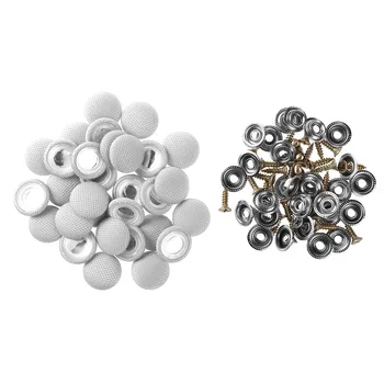 

30Pcs Car Interior Ceiling Cloth Fixing Screw Cap Roof Repair Modification Nylon Fabric Buckle Universal Car Roof Buckles