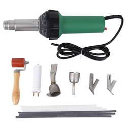 Kit de Machine à souder à Air chaud 1600W, pour plastiques, ensemble d'outils avec buse et tige à rouleaux à vitesse de soudage 