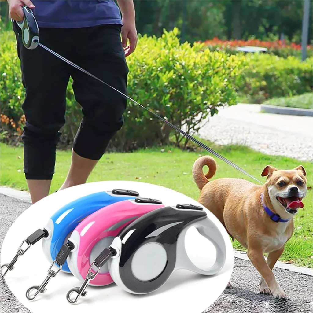 Guinzaglio Per Cani Durevole 3M/5M Guinzaglio Per Cani In Nylon Retrattile Automatico Per Cani