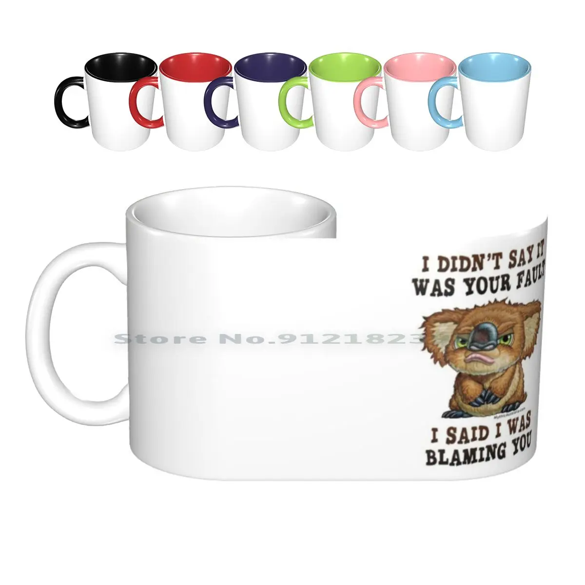 Drop Bear Your Fault Tazze In Ceramica Tazze Da Caffè Tazza Da Tè Al Latte Drop Bear Mythic Australia Inchasing Grumpy Drop Bear Australia Koala