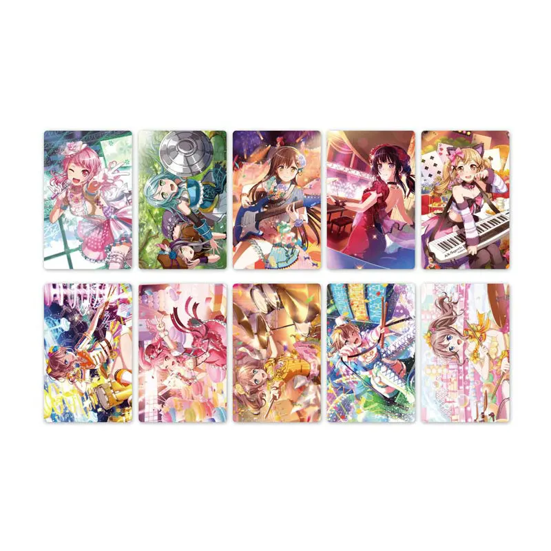 10 шт. Новая коллекция Bang Dream! Карта аниме стикер s DIY Водонепроницаемая крапленая карта наклейка Дети стикерные игрушки для детей коллекция подарок