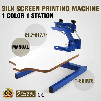 Silk Screen Printing Machine Printer 1 Color 1 Station S Manual Glass Printing DIY manual flatbed screen printer machine price flat screen print manual screen printer hand screen printing machine