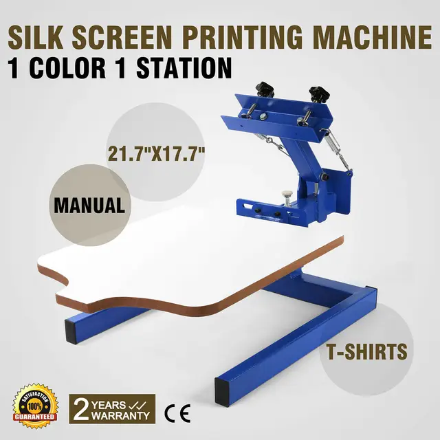 $134.1 Silk Screen Printing Machine Printer 1 Color 1 Station S Manual Glass Printing DIY