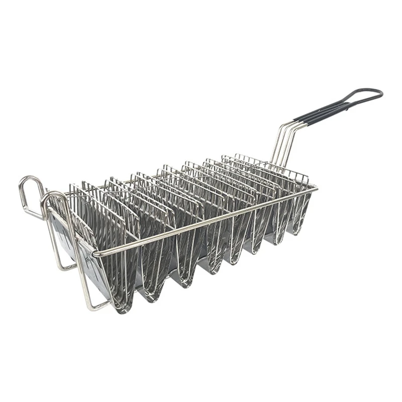 Taco Basket for 8 6 Inch Shells, Deep Fryer Taco Holder Basket