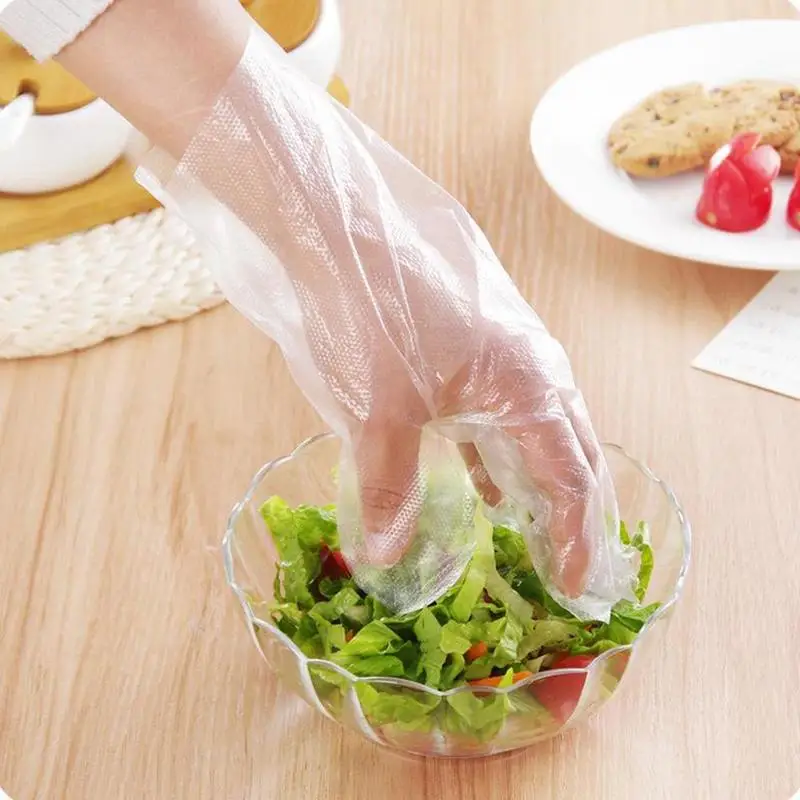 100 шт./компл. одноразовые перчатки для ресторана Кухня барбекю eco-friendly Еда перчатки для фруктов и овощей, перчатки