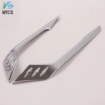 

For Hyundai Santafe Santa fe 2019 ABS Chrome Front Foglight Fog Light Lamp Cover Eyebraw Trim Frame Sticker Exterior Accessories