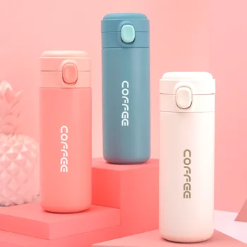 

500ml Cartoon Design Thermos Stainless Steel Tumbler Temperature Display Travel Water Bottle Classical thermo Tea Flask Cafe Mug