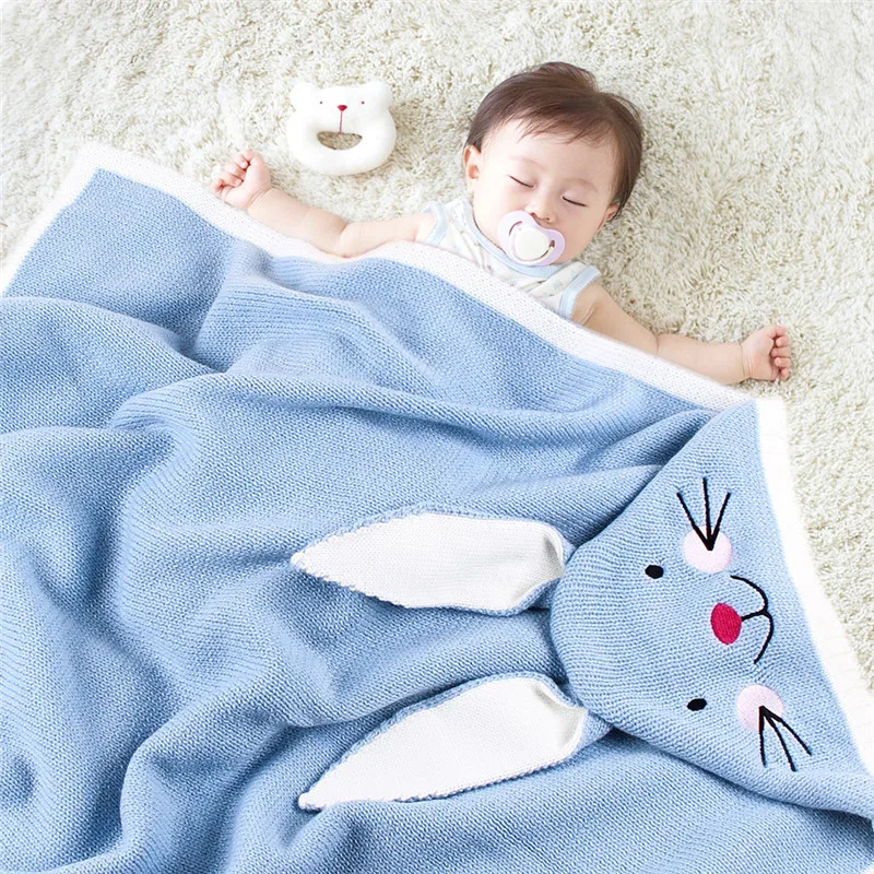 Baby stroller sleeping bag Winter Newborn Baby Warm Cartoon Knitt Swaddle Hooded Blankets Wrap Sleeping Bag baby blanket #4O22 (18)