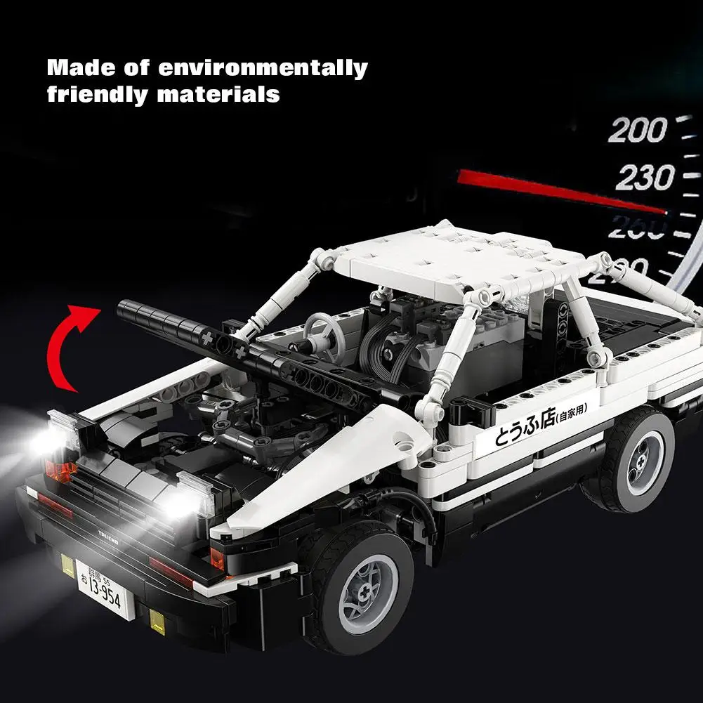 Remote Control Car With Motor Power Building Blocks Bricks Car DIY Toys Kit Model Building Blocks Bricks Toys