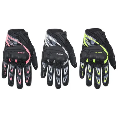 

Suomy MTB Bike Gloves Motorbike Guantes Touch Screen Stylishly Decorated Antiskid Luvas Scooter Glove Motorcyclist For Men