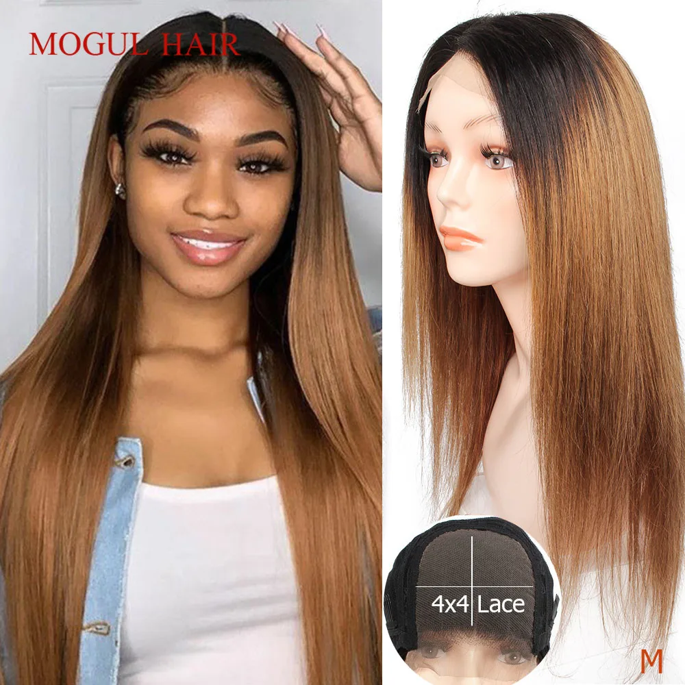 4x4 Lace Closure Wig Quality Remy Human Hair Wig 18