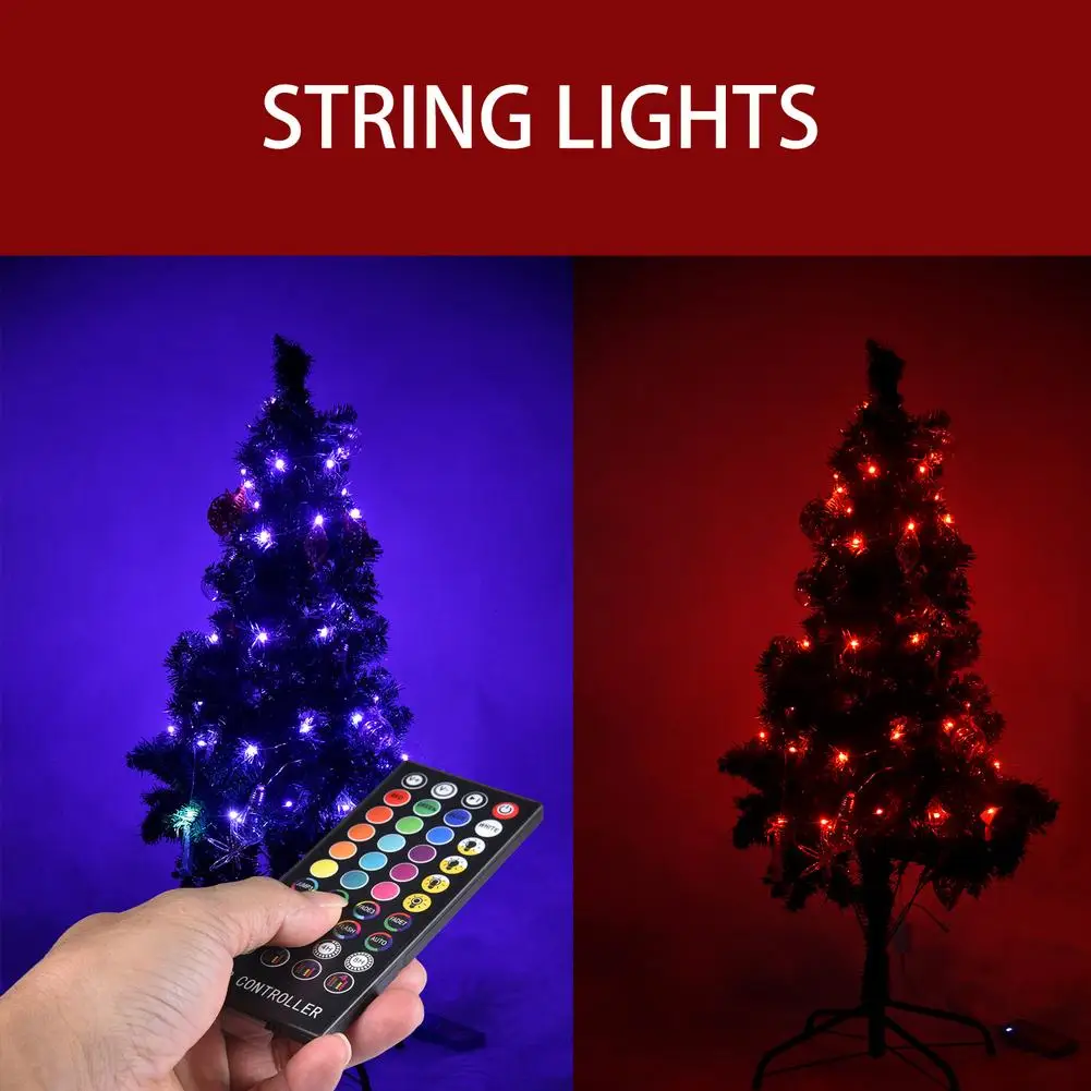 

Wifi String Led Decoration Lights Remote Control Rgb Waterproof Intelligent Light Christmas Tree Curtain Chain Fairy Party Lamp
