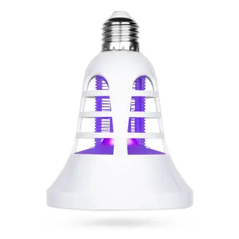 

Electric Fly Zapper LED Grow Light Moths Killer UV Lamp Insect Trap Mosquito Bulb Fashion 2in1 Flying Insects Pest Bug