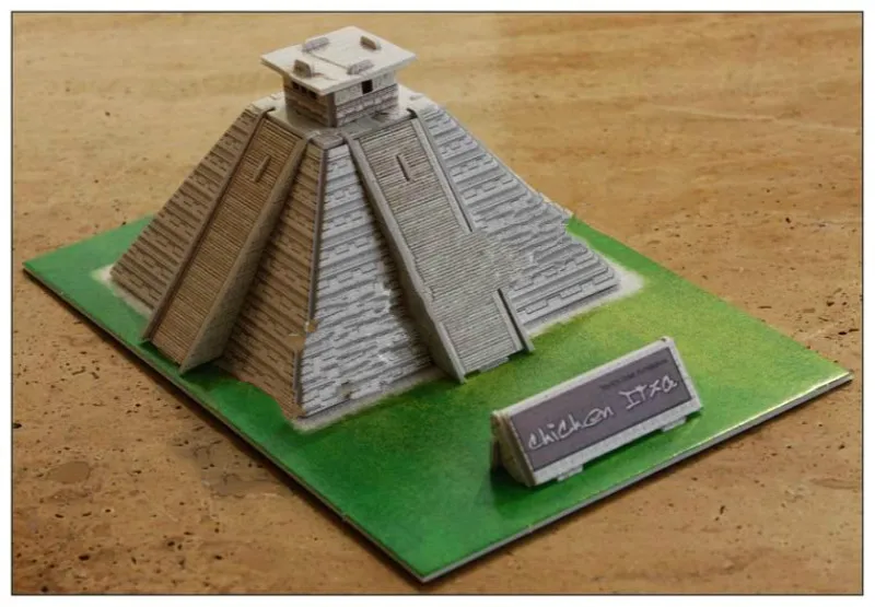 Новинка! Мини 3D головоломка, бумажная доска, игрушка майя, модель пирамиды, головоломка, игрушка для подарков, игрушки для детей