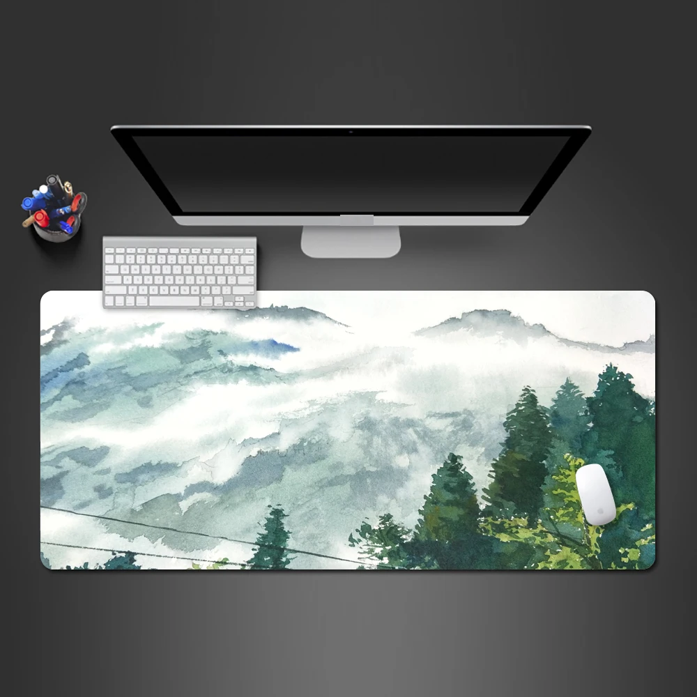 Modern Fashion Landscape Mousepad natural Rubber Washable Wear-resistant Pad Notebook Computer Game Accessories Mouse Pad