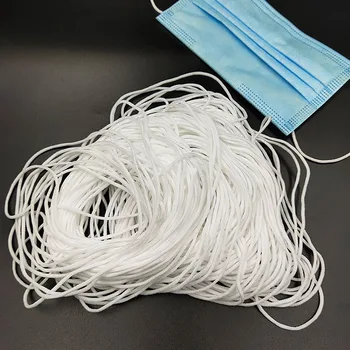

3mm Mouth Mask Elastic Band Mask Rope Rubber Band String Mask Ear Cord Round Elastic Band DIY Clothing Craft Accessories