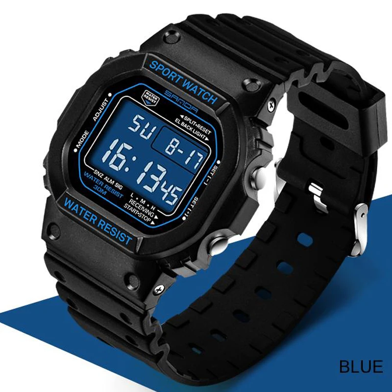 SANDA Брендовые спортивные мужские часы Reloj Hombre цифровые наручные