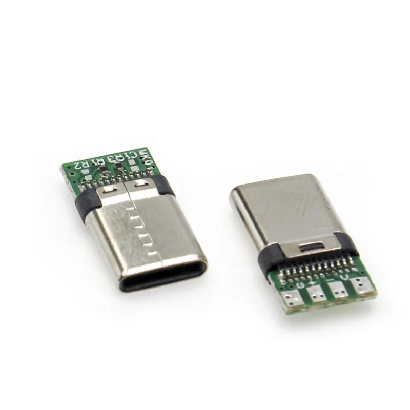 USB type c male female Connectors Jack Tail usb Male Plug Electric Terminals welding DIY data cable accessories 24 pin type c connector wire connector terminals wire connector electrical connectors electrical connector usb plug socket connector cable connector