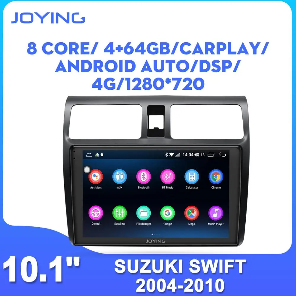 Автомагнитола с IPS-экраном 10 дюймов головное устройство на Android для Suzuki Swift 2005 2006