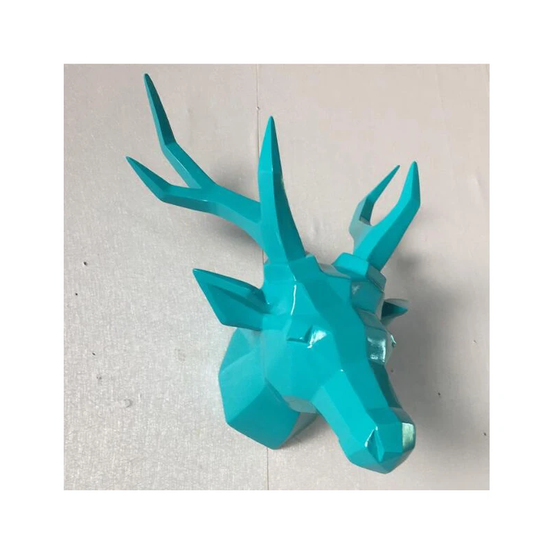 Настенная винтажная абстрактная скульптура с головой животного 3D фигурка для