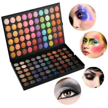 

120Colors Pressed Glitter Matte Eyeshadow Pallete Waterproof Eye Lasting Palette Shadow Cosmetic Makeup Pigment Matte Long M9W9