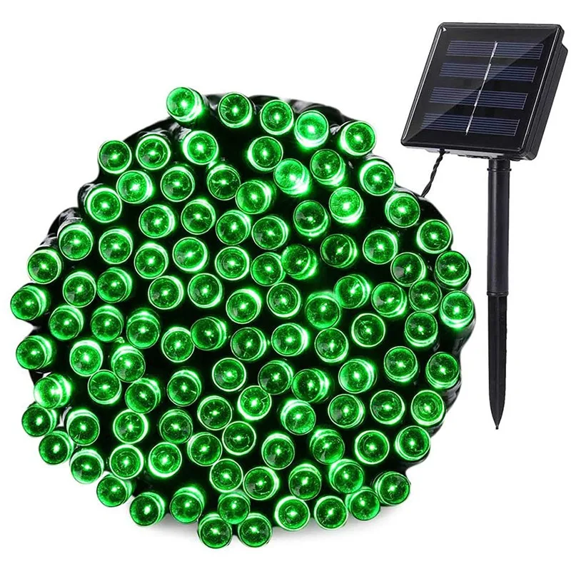 solar led flood lights 50/100/200 Led Solar Fairy Lights Outdoor Waterproof Street Garland Houses Christmas Garden Decorations String Light Strip Chain solar wall lights outdoor Solar Lamps