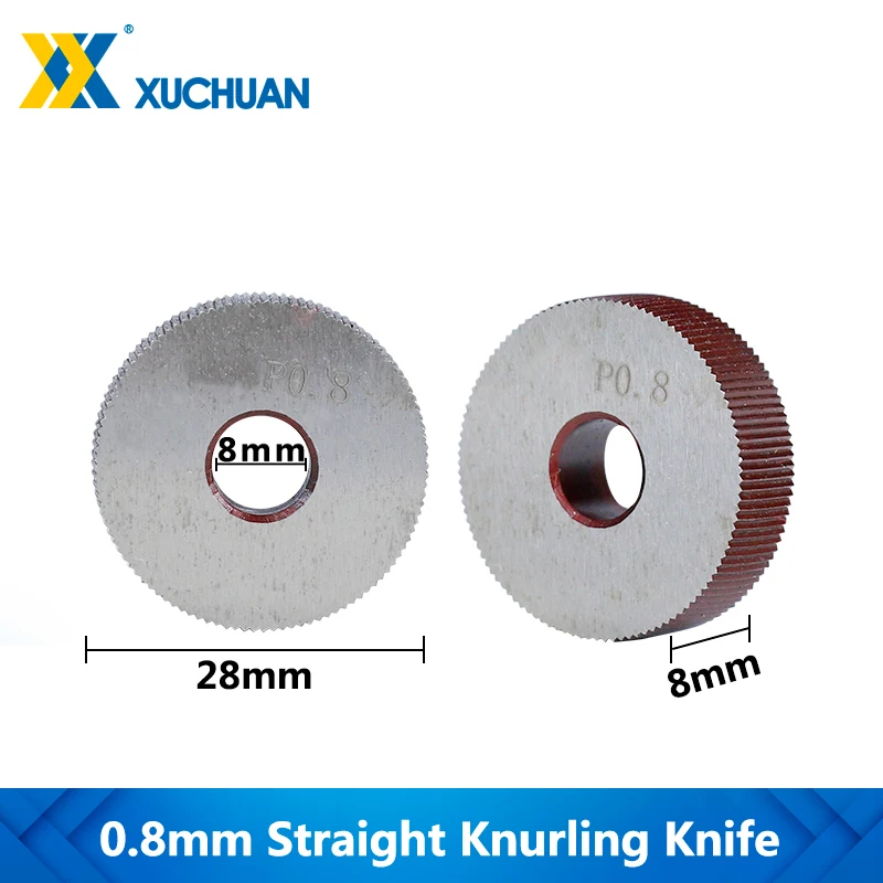 0.8mm Straight Knurling Knife Inner Hole Embossing Wheel Knurling Wheel Gear Shaper Cutter Lathe Straight Line knurling tool set