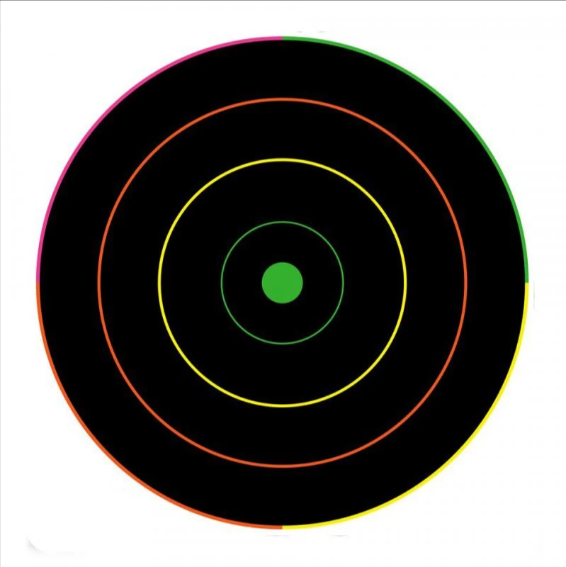 

True Adventure 12-Inch Shooting Fluorescent Target Sheet Gun Target Sheet Shooting Hunting Training Hit Target Sheet