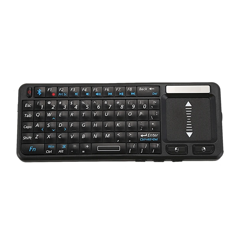 VIBOTON UKB-106-BT Bluetooth английская мини беспроводная клавиатура небольшого размера легкая мультимедийная клавиатура с тачпадом для ноутбука