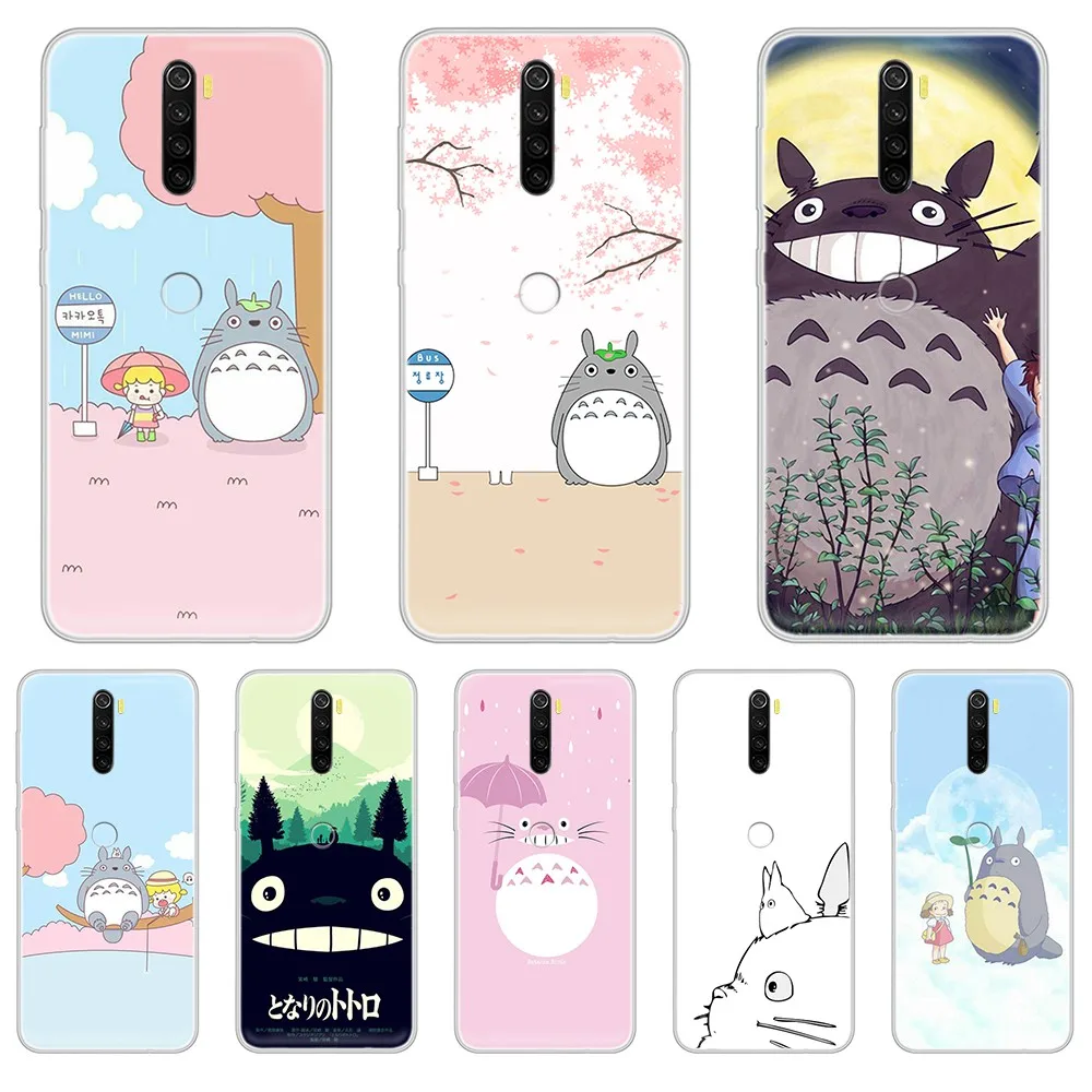 Tonari no Totoro Миядзаки Хаяо симпатичный чехол Прозрачный для телефона XIAOMI Redmi Note 3 4 5 6 7