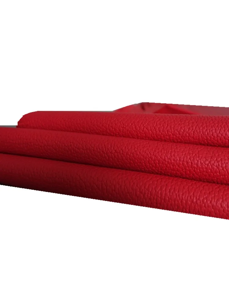 Красная Галька олень кожа 0,9-1,2 мм кожаная сумка для дома ежедневный мешок диван украшение инкрустированная мягкая ткань