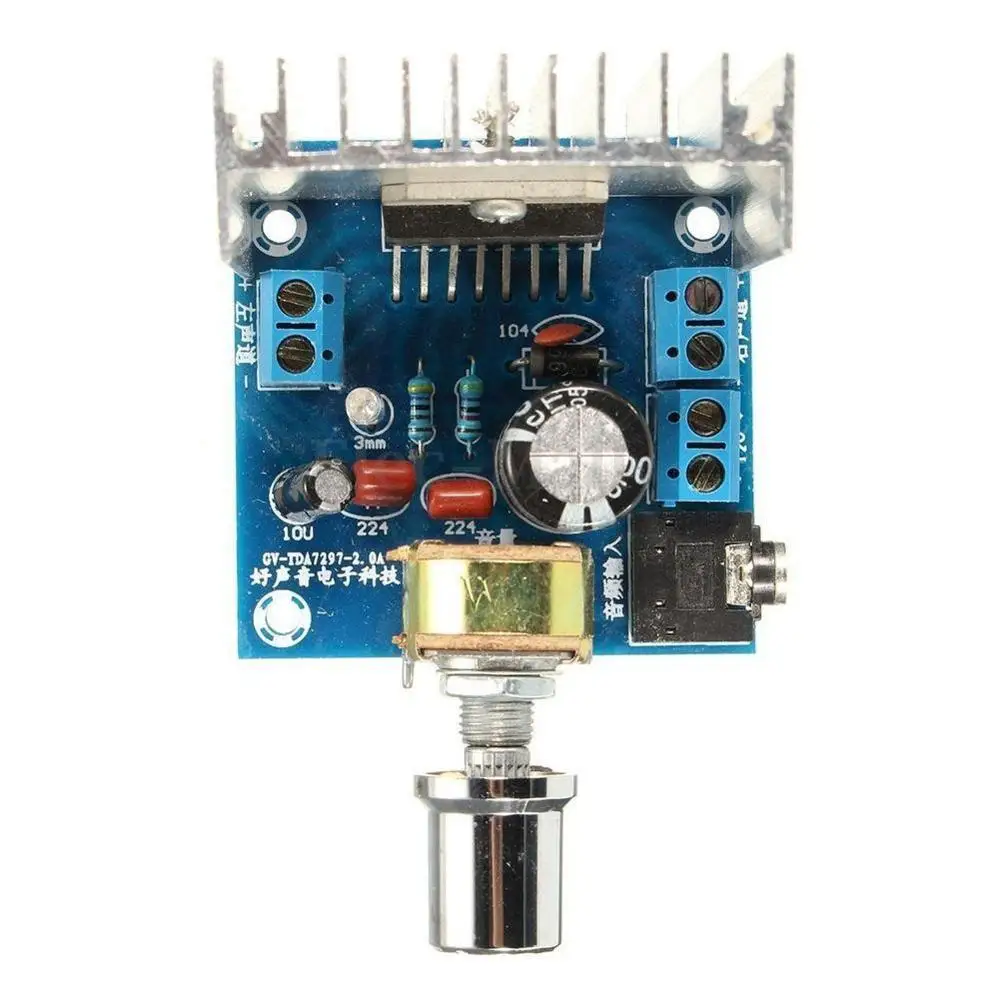 

DC 12V TDA7297 2*15W Digital Stereo Audio Amplifier Dual Channel AMP Module Version B Amplifier Board