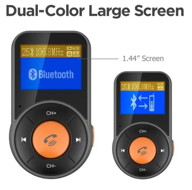 20 шт. BT76 Bluetooth fm-передатчик беспроводной радио адаптер Hands-Free автомобильный комплект QC3.0 2.4A двойной USB автомобильный mp3-плеер