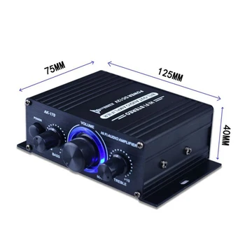 

400W Power Amplifier DC12V Bluetooth Stereo Music FM Radio Replacement