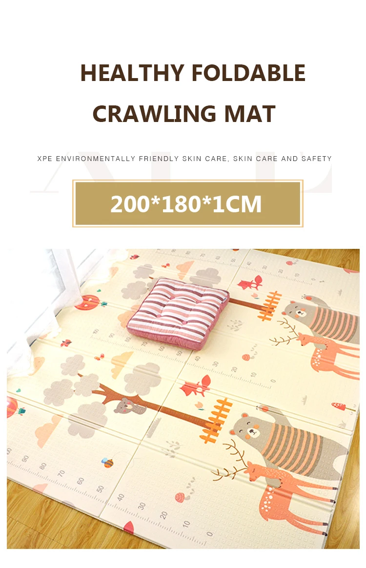 XPE Folding Children's Mat  Developing Crawling Baby Toys Carpet Climbing Game Floor Mat for Children Kids Rug