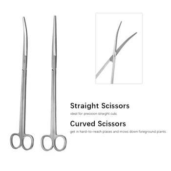 

New Straight/Elbow Stainless Steel Tank Tweezers Pliers Aquarium Tool Fish Tank Aquatic Plants Forceps Clip For Cleaning Tool