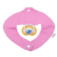 pink Горячая Распродажа, детские нагрудники с соской, многофункциональные, хлопковые, водонепроницаемые, для новорожденных, для кормления, шейный платок, удобные нагрудники - Цвет: pink