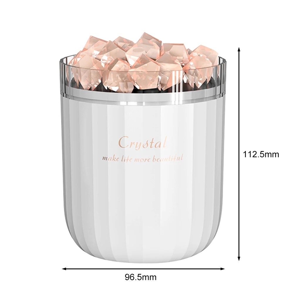Portable Crystal Aromatheraphy Humidifier Wireless Aroma Essential Oil Diffuser LED Light Himalayan Salt USB Mist Humidifier
