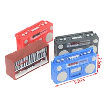 Maison de poupée 1:12, nouveau modèle de Radio rétro, enregistreur Miniature à l'ancienne, accessoires de meubles, jouets