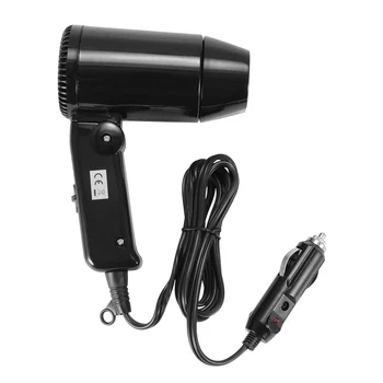 

Bestever Portable Durable 12V Folding Camping Travel Car Dryer Hair Dryer Window Defroster Adjustable Car Hair Dryer Low Noise