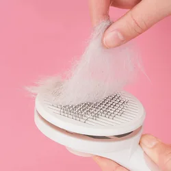 Pet Supplies Round Head Pet Cats Comb Stainless Steel Needle Massages Particle Cleaning Removes Undercoat Tangled Hair Brush
