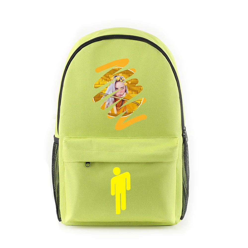 

Hip hop Billie Eilish fashion Backpacks in men/women Travel Black Pink Backbag Mochila School Bags for Teenage Girls Bookbag